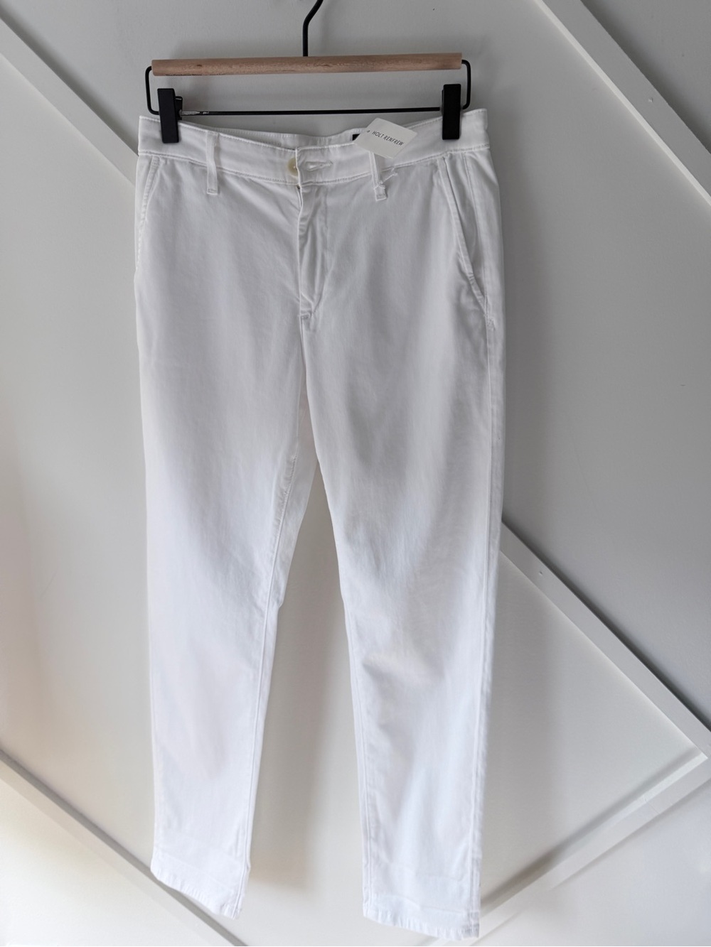 AG Adriano Goldschmied The Caden Tailored Trouser White 25 NWT | Slim Chino - Picture 3 of 16